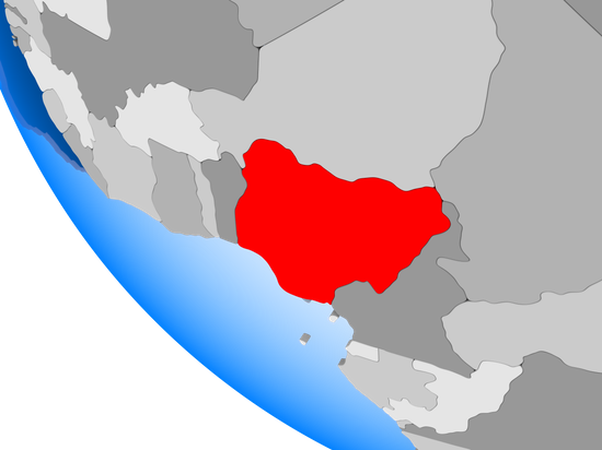 Nigeria On Political Globe - Map (550x412)
