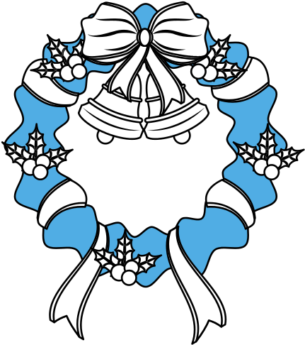 Christmas Wreath With Bell - Christmas Wreath With Bell (550x550)