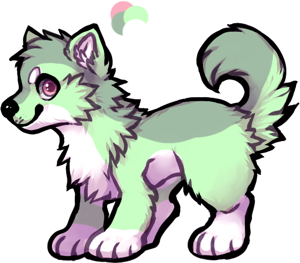 Iceberg Husky Pup Adopt Closed By Peachkeeper - Cartoon (655x600)