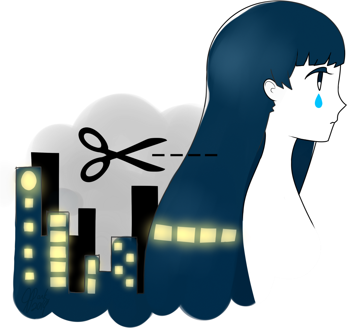 I Am Not Samson “ Even In This City Full Of People - Illustration (1280x1242)