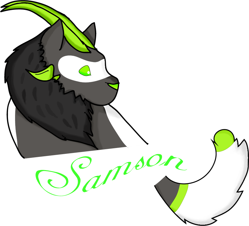 Samson Badge - Cartoon (810x736)