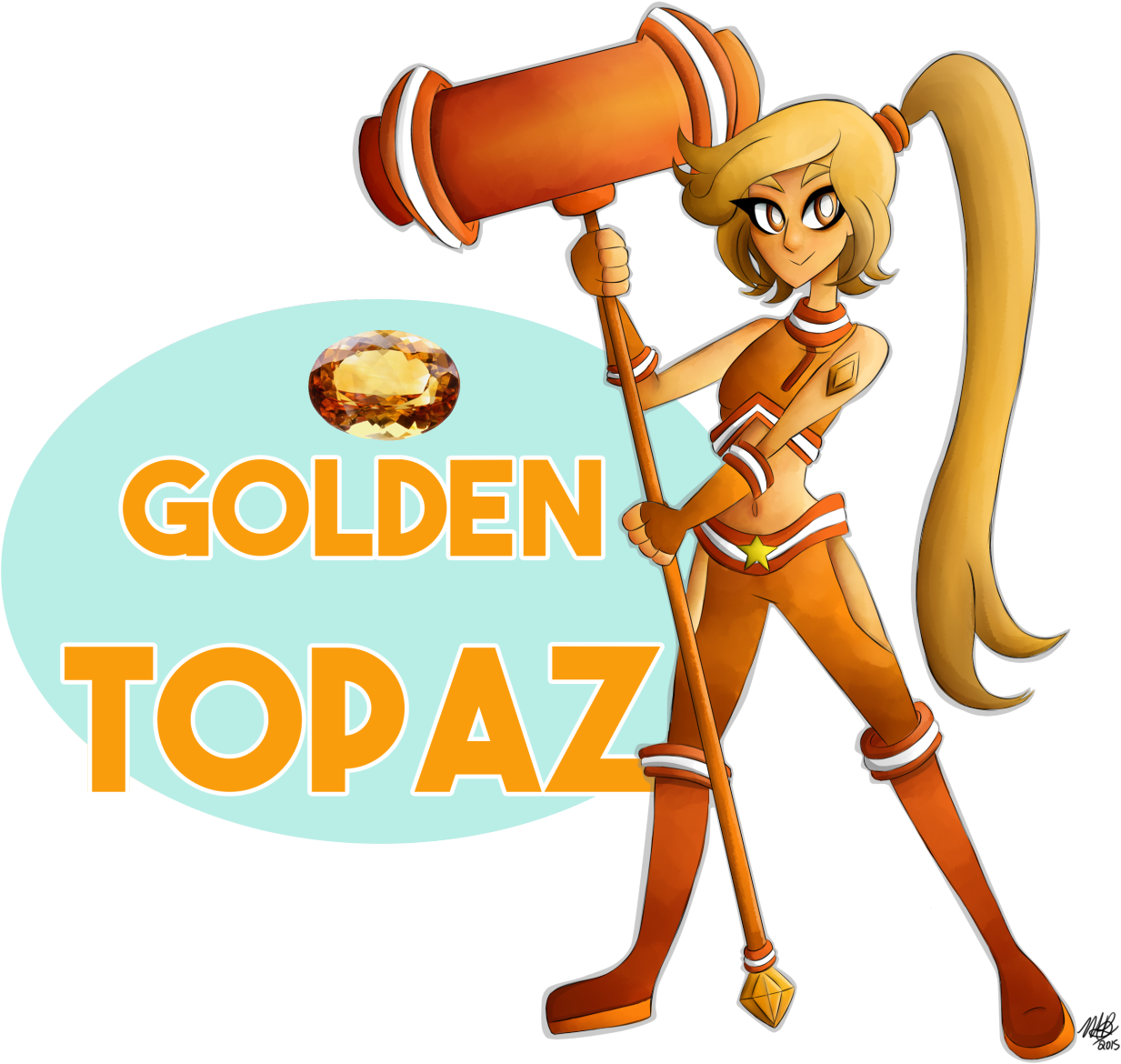 Button Noses And Big Eyes Presenting Autumchild Ⓒ - Golden Topaz Stone (1280x1201)