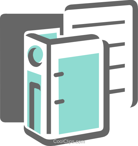 3-ring Binders Royalty Free Vector Clip Art Illustration - 3-ring Binders Royalty Free Vector Clip Art Illustration (453x480)