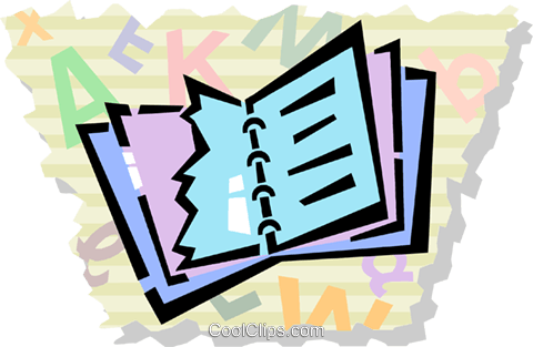 3-ring Binders Royalty Free Vector Clip Art Illustration - 3-ring Binders Royalty Free Vector Clip Art Illustration (480x313)