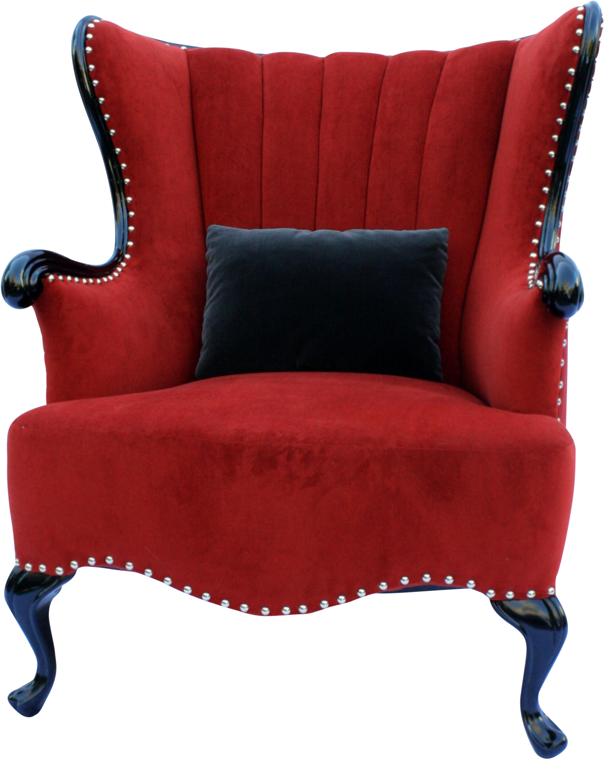 Vintage Channel Wing Back Chair For Sale Decoartimport@gmail - Gothic Furniture Png Red (2205x2785)