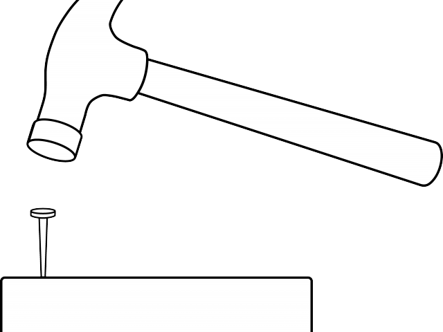Nail Clipart Claw Hammer - Brush (640x480)