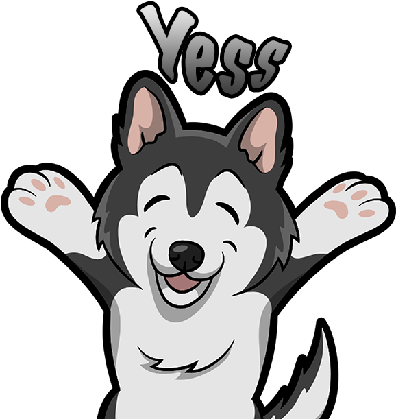 Emoji Frames Illustrations Hd Images Photo Huskymoji - Husky Emoji (618x618)