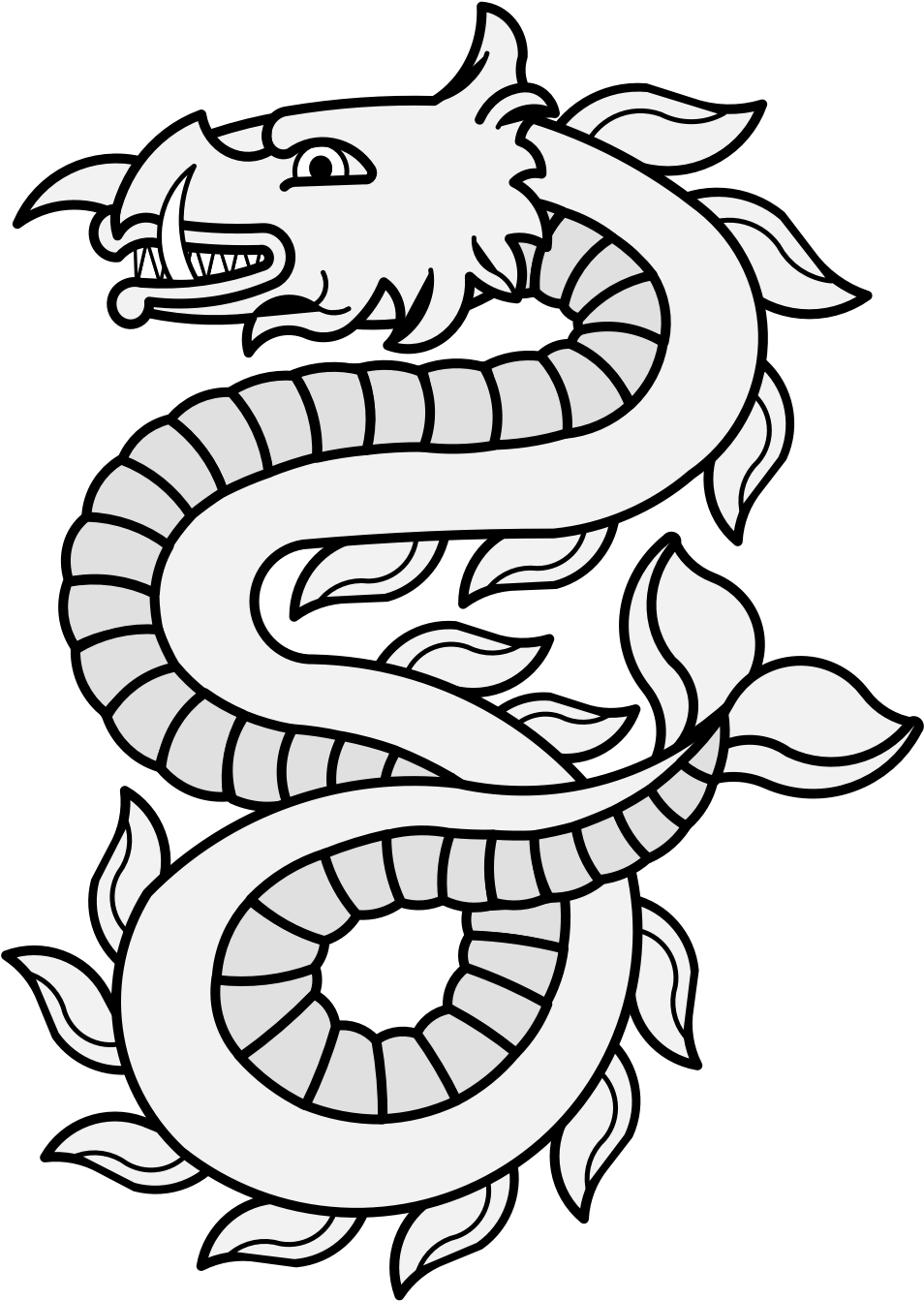 Sea-serpent Erect - Illustration (993x1368)