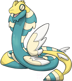 Hey Nintendo Can We Get Uuuuhhhhhh Dunsparce Evo - Leaf Type Fakemon Snake (400x400)