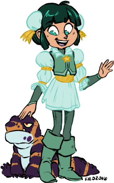 This Started As A “make Nika's Witchsona” But Quickly - Cartoon (391x600)