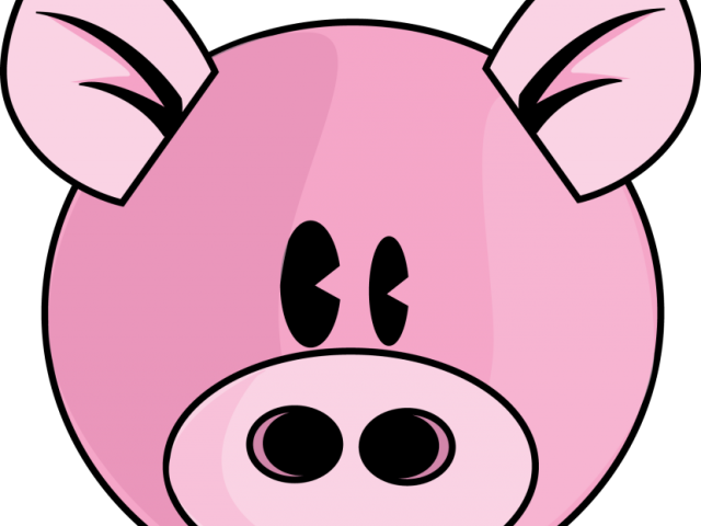 Guinea Pig Clipart Face - Pig Face Drawing Cute (640x480)