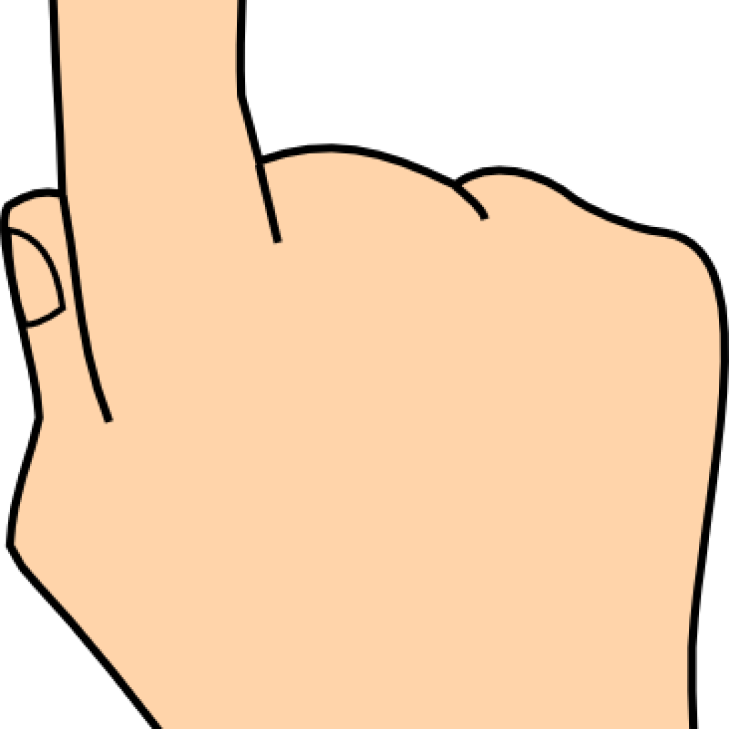 Finger Point Clip Art Finger Clip Art At Clker Vector - Illustration (1024x1024)