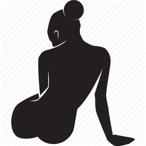 512 X 512 1 - Transparent Woman Silhouette Sitting (512x512)