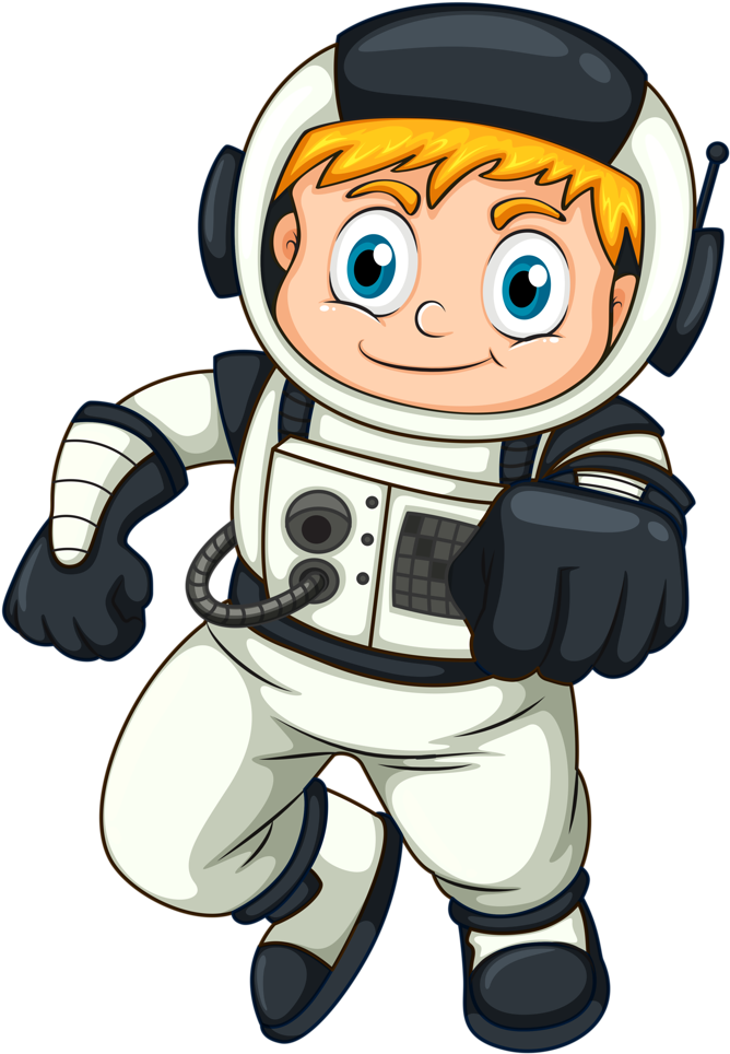 Space - Astronaut Cartoon Png (714x1024)
