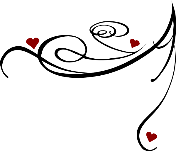 Decorative Swirl Red Clip Art At Vector Clip - Swirl Clipart Transparent Background (600x515)