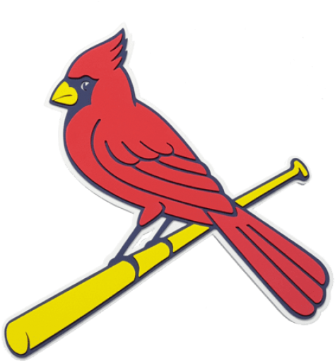 Free Png Download St Louis Cardinals Mlb 3d Foam Logo - Cardinals Bird On Bat (480x513)