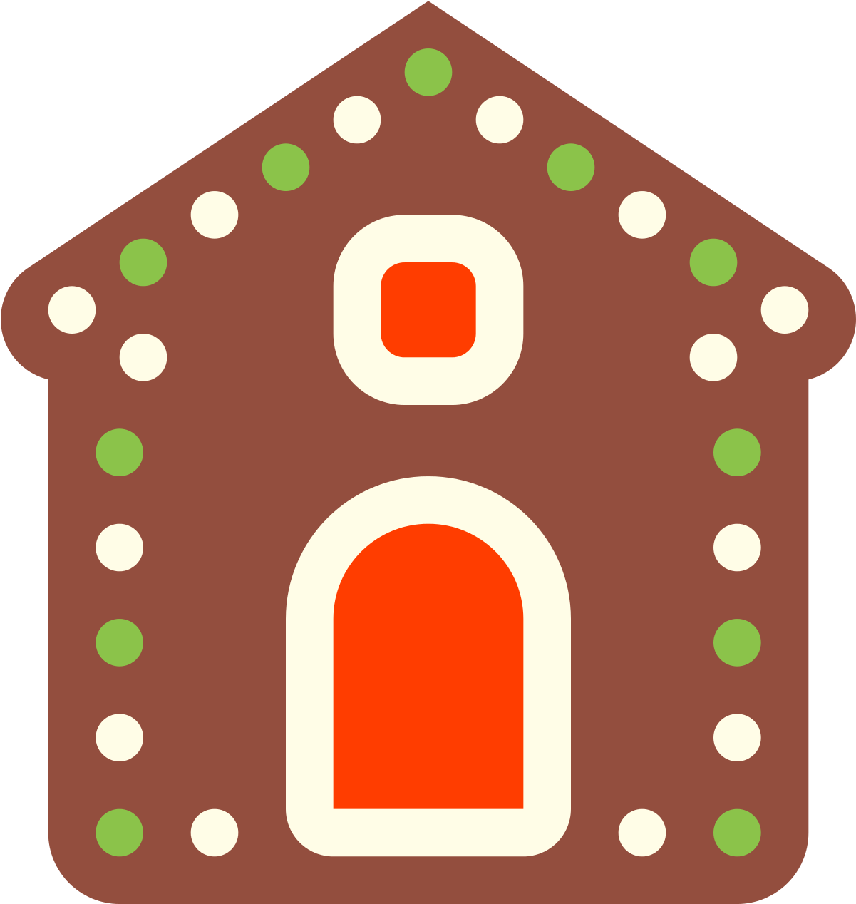 Free Gingerbread House Icon (1600x1600)