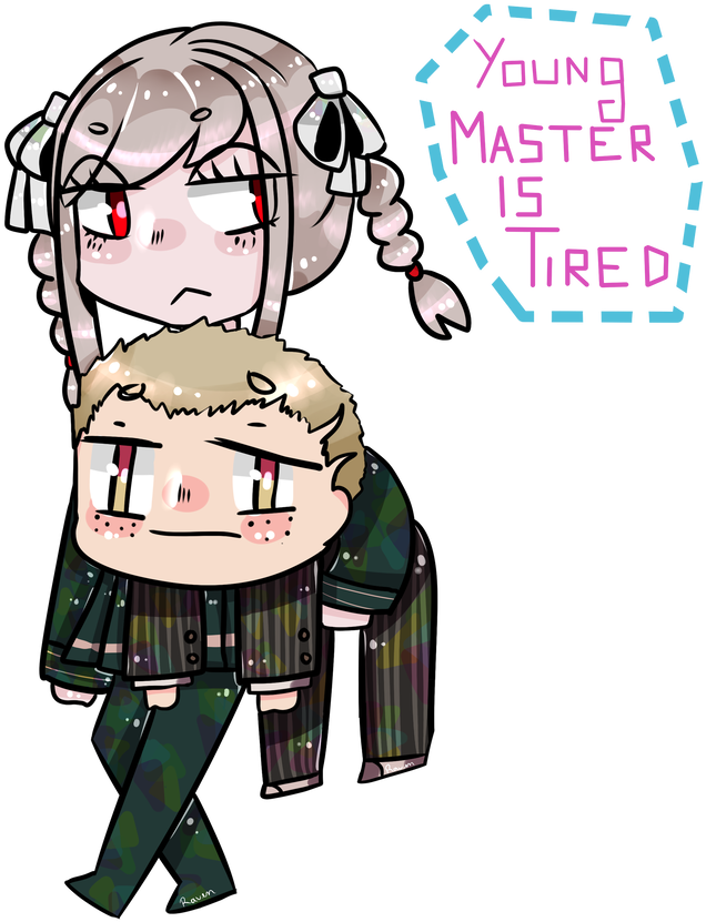 Tired By Raventhelostx2 - Cartoon (894x894)