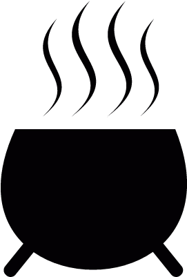 Cauldron Of Witches Vector - Kessel Symbol (400x400)