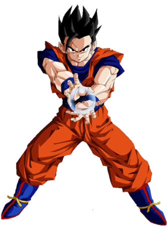 No Hitting Clipart - Dragon Ball Gohan (350x464)