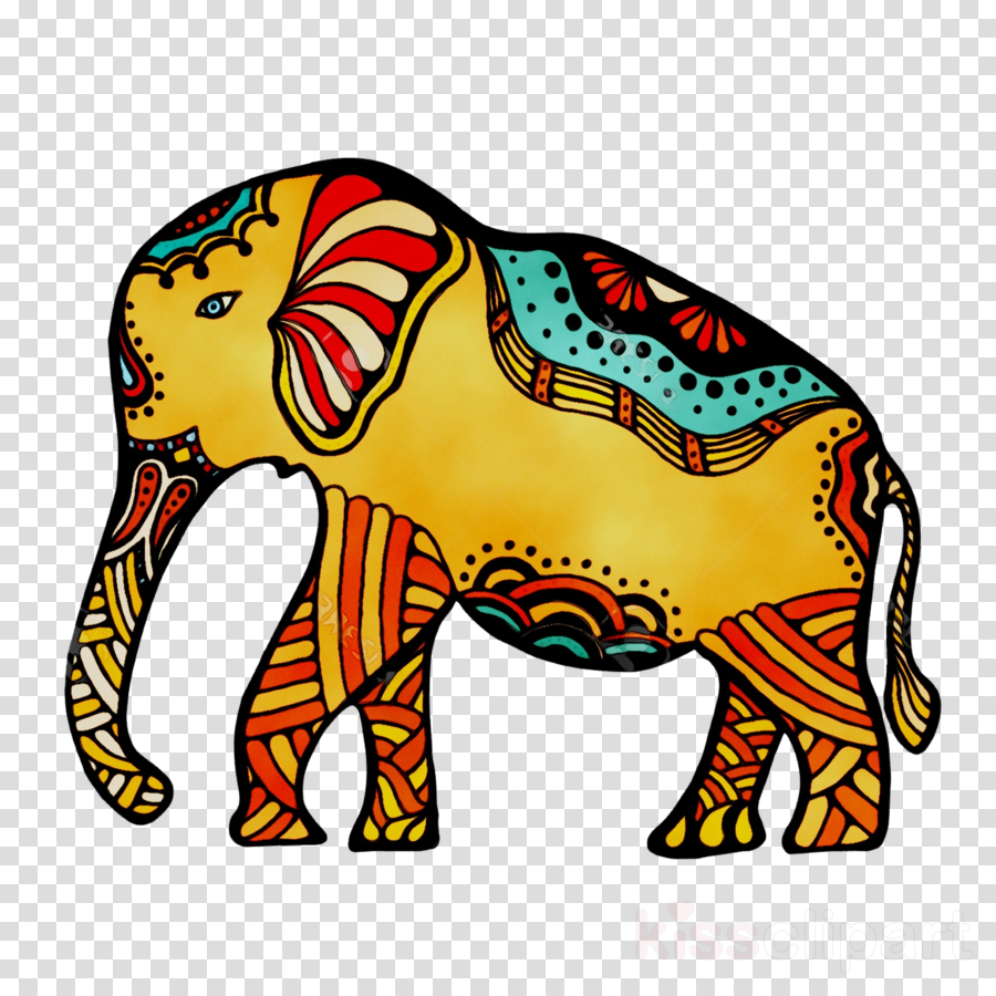 Indian Elephant Clipart Indian Elephant African Elephant - Indian Elephant (900x900)
