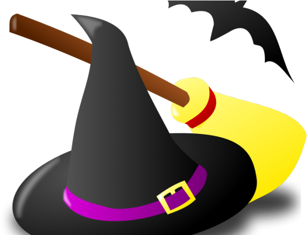 Witch Hat Clipart Simple - Witch Halloween Clip Art (640x480)