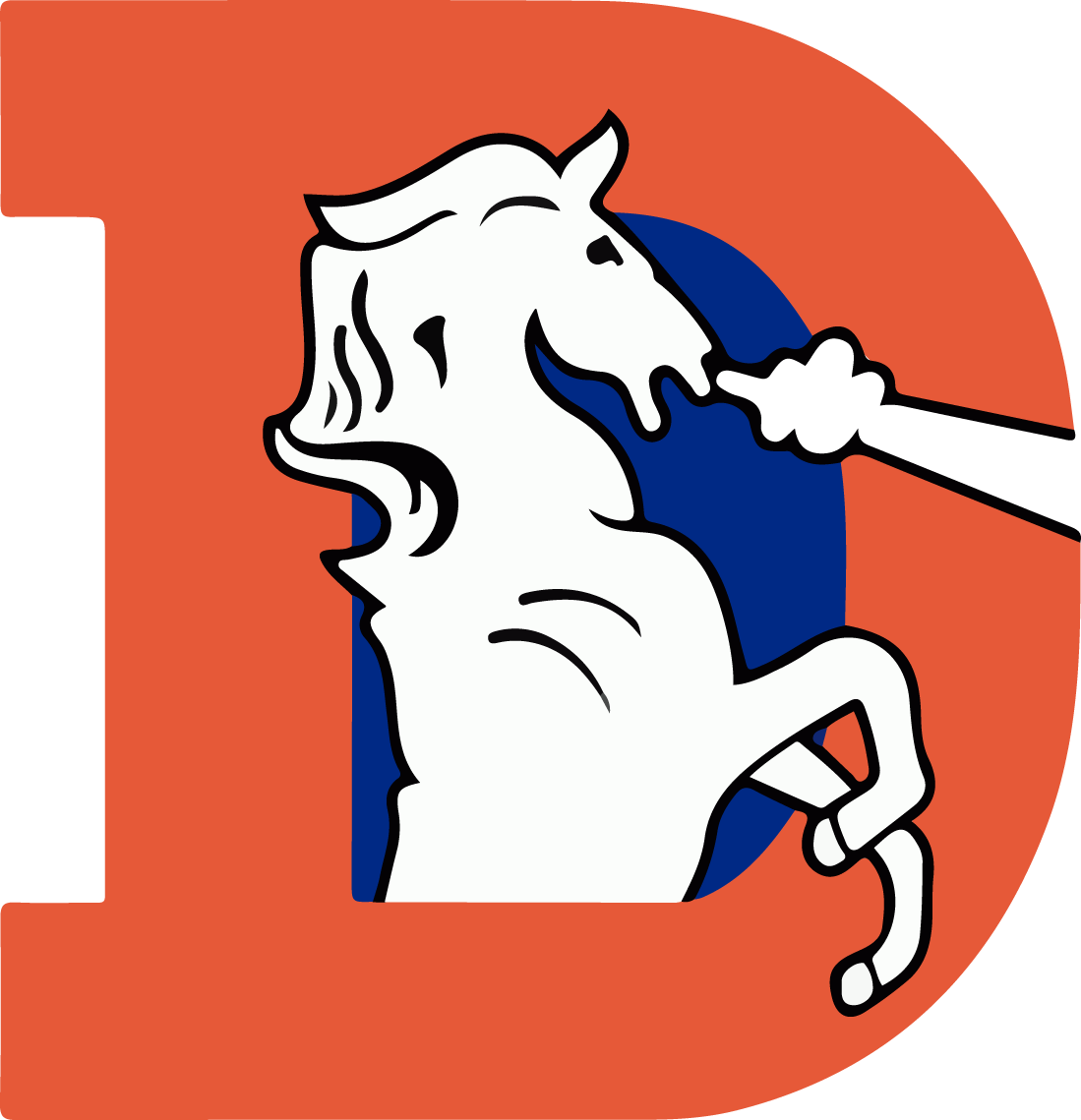 1993 - - Denver Broncos Classic Logo (1099x1139)