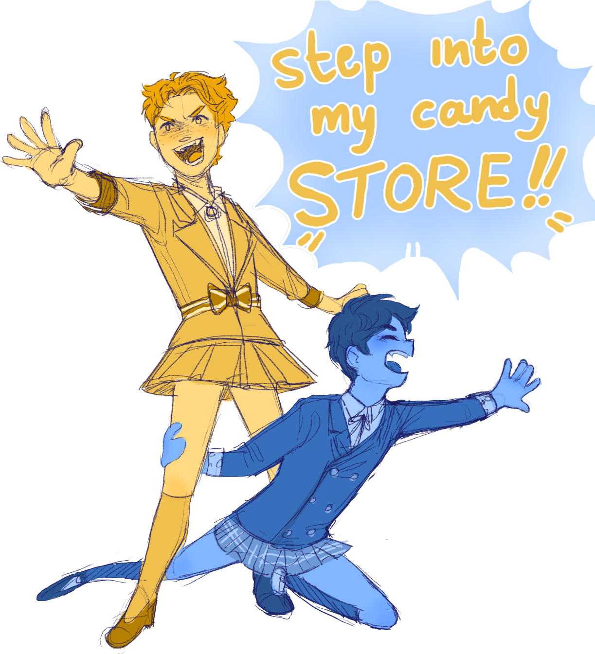 Made A Horribly Distressed Noise Because He Couldn't - Cartoon (1280x1378)