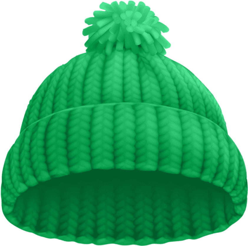 Free Png Download Green Winter Hat Clipart Png Photo - Knit Hat Clip Art (850x845)