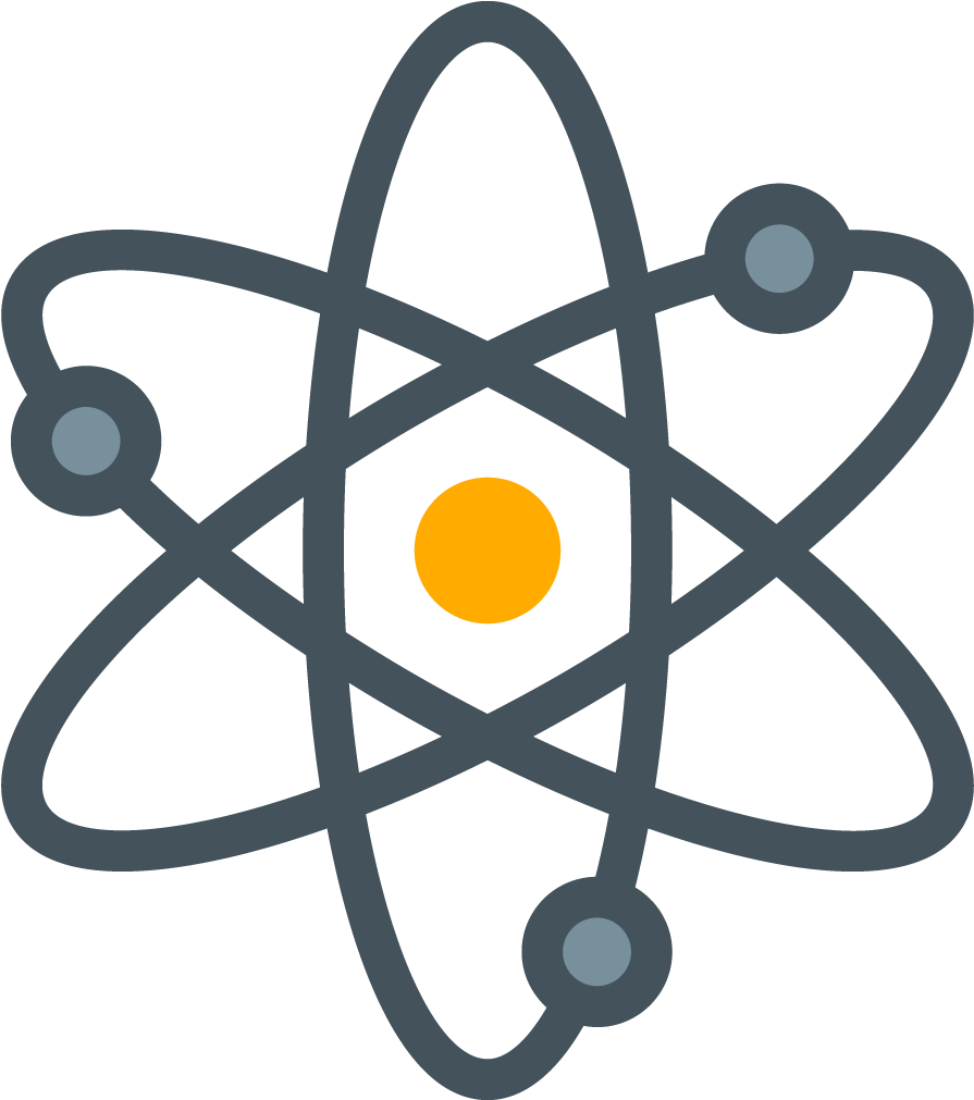 Atom Symbol Clip Art Rings - Átomo Png (1024x1024)