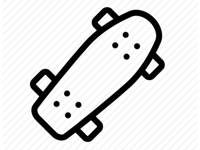 Skateboarding Clipart Penny Board - Transparent Skateboard Icon Png (640x480)