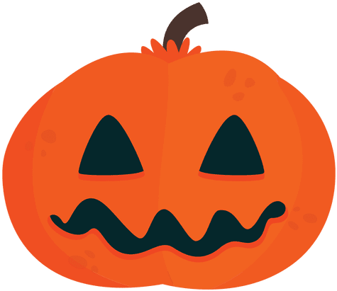 Halloween Pumpkin Mask Transparent - Cartoon Simple Pumpkin (512x512)
