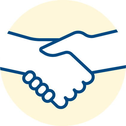 Firm Bid Pricing - Handshake Icon Blue (422x422)