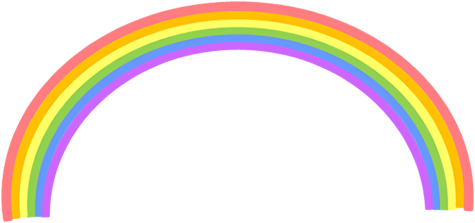 Sky To Pink Rainbow - Rainbow Clipart (689x324)