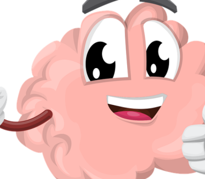 Landmark Study Looks At Young Brain - Cerebro En Caricatura Ejercitandose (400x350)