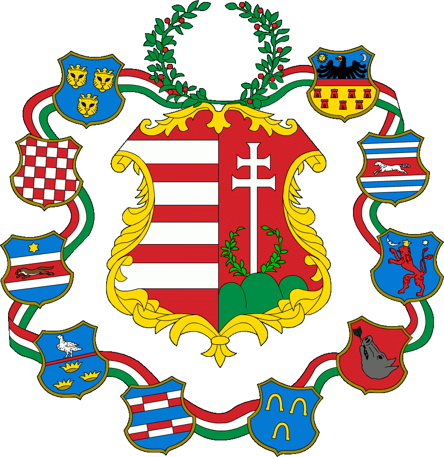 Coat Of Arms Of Hungary - National Emblem Of Hungary (883x908)
