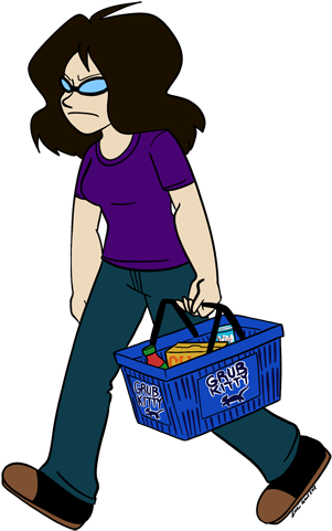 A Short Trip To Food Lion Later , I Had Actual Tomato - Cartoon (324x544)