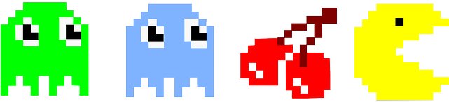 Pac Man Characters Png (640x320)