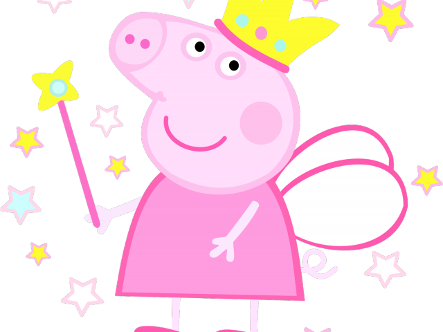 Princess Clipart Pig - Peppa Pig Princess Png (640x480)