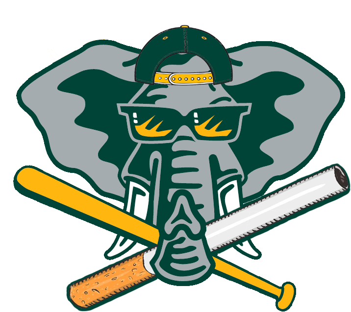 1 Reply 0 Retweets 8 Likes - Oakland Athletics Logo Elephant (820x815)