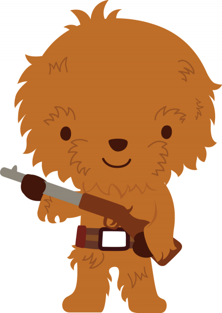 Star Wars Ewok Clipart - Star Wars Clipart Png (450x634)