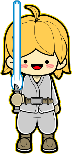 Reblog - Luke Skywalker Kawaii (500x625)
