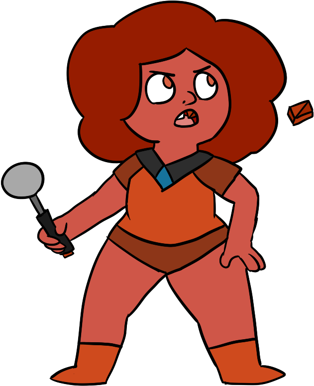 Flame Spinel - Cartoon (757x846)