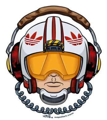 Xwing Boombox - Sticker - Thumbnail - Illustration (400x400)