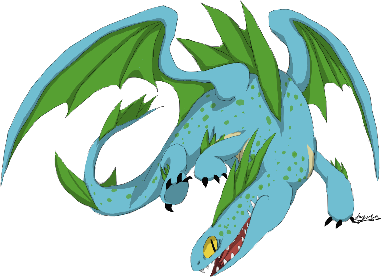 My Oceanic Seasong, Mystia - Train Your Dragon Fan Art (1786x1315)