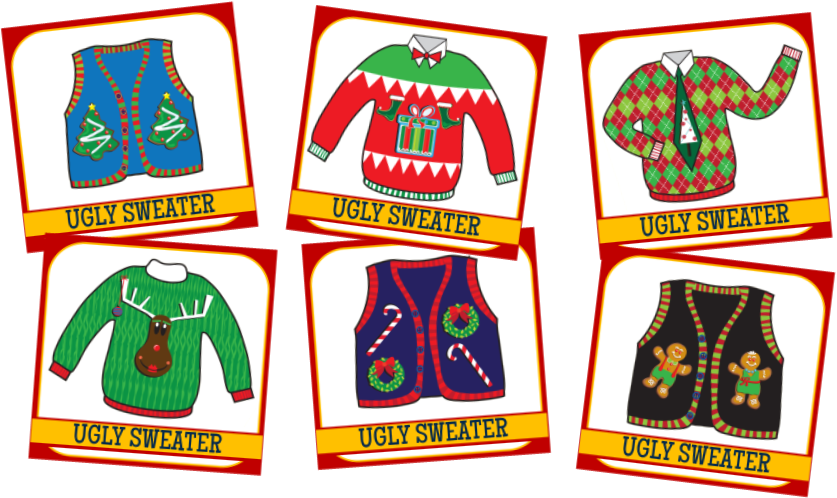 Ugly Sweater Cards - Art (837x498)