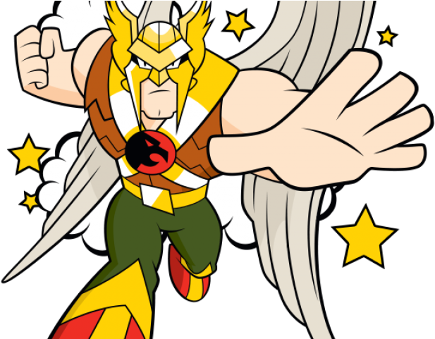Hawkman Clipart Justice League Action - Cartoon (640x480)