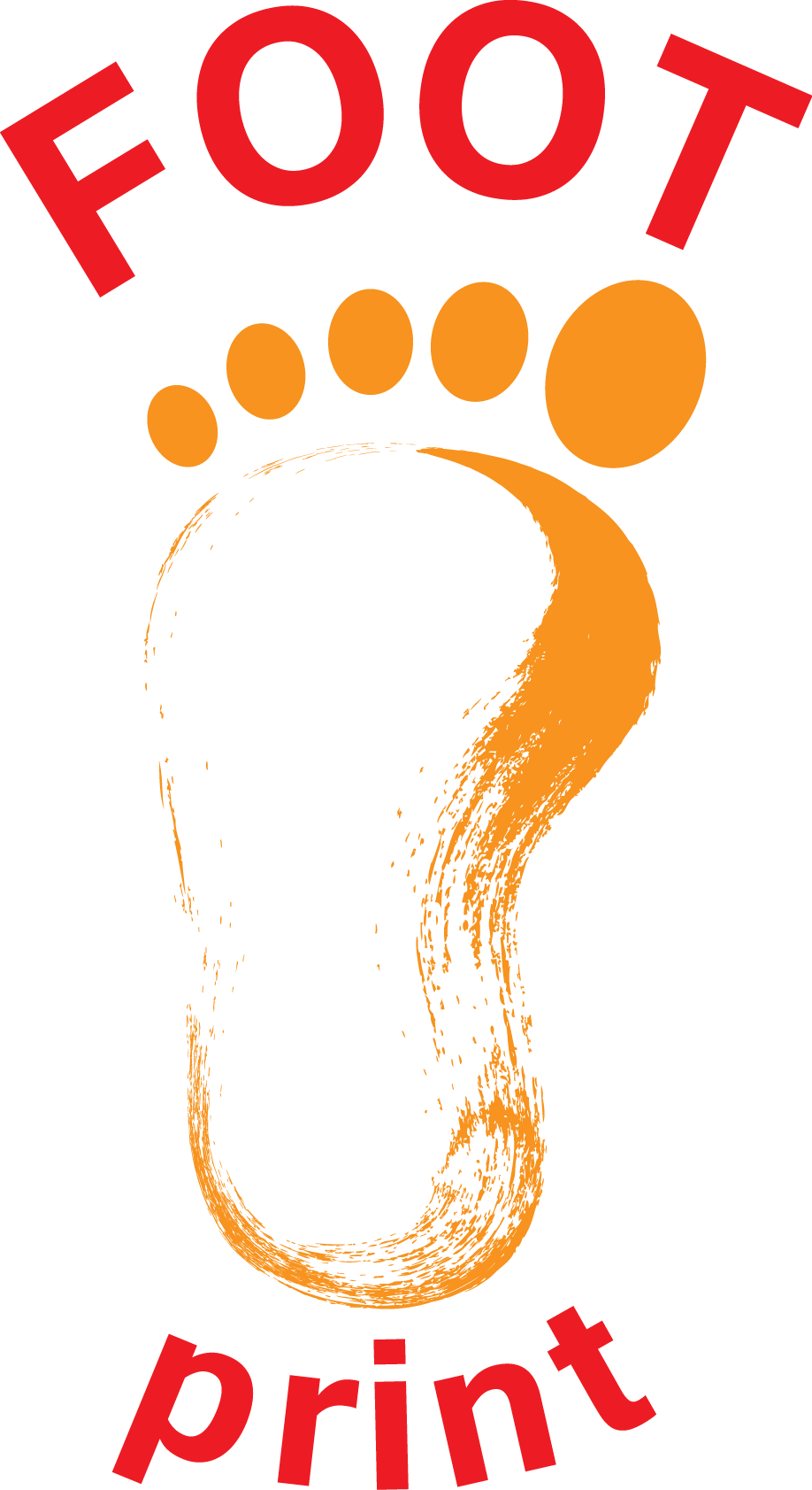 Drawing Logo Foot Clip Art Painted Footprints Ⓒ - Marca De Pé Png (918x1683)