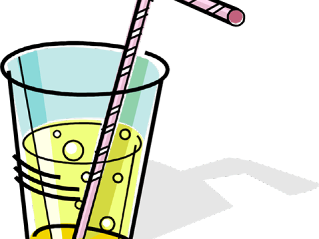 Straw Clipart Glass - Drink With Straw Clipart (640x480)