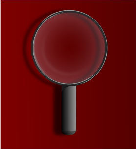 Magnifying Glass Clip Art - Circle (566x800)